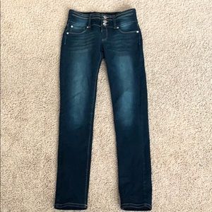 High rise skinny jeans